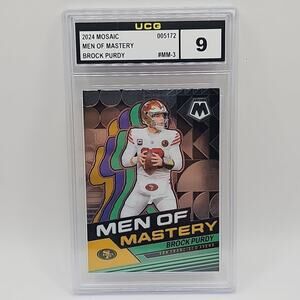 2024 Panini Mosaic Men of Mastery #3 Brock Purdy MM-3 Graded 9 NFL 49ers